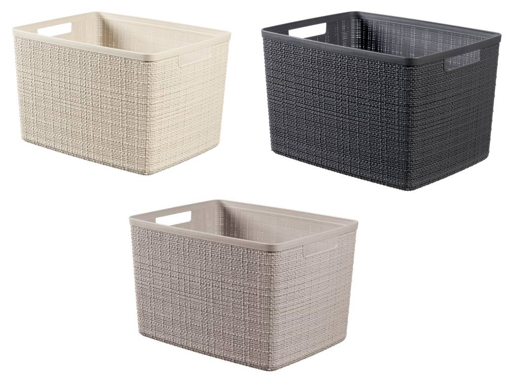 Úložný box Jute L, 20 l, Curver