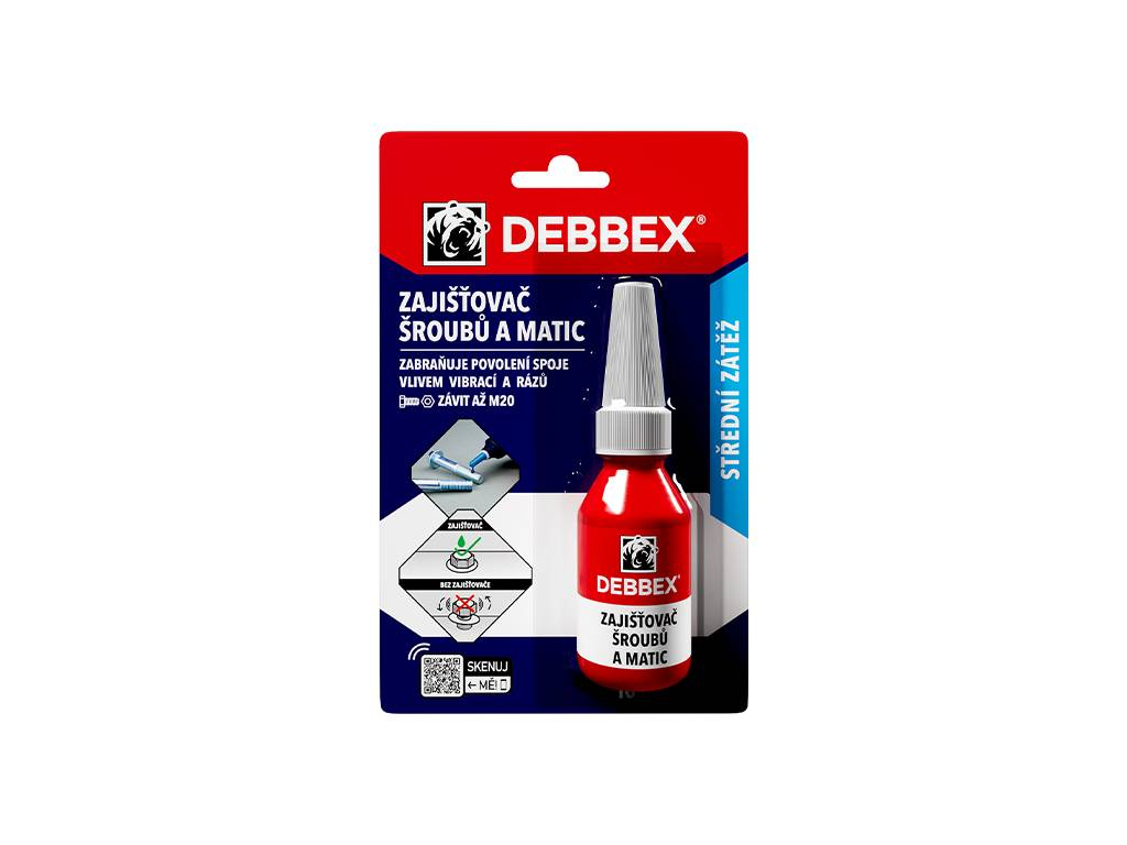 Zaisťovač skrutiek a matíc, Debbex