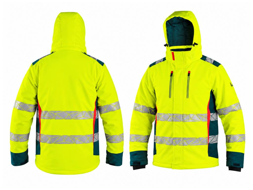 Bunda zimná pracovná výstražná softshellová BEDFORD WINTER, CXS