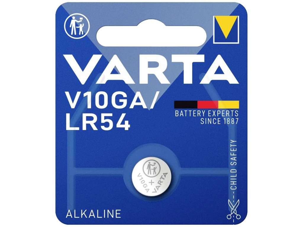 Alkalická gombíková batéria Varta LR54 (V10GA, AG10)