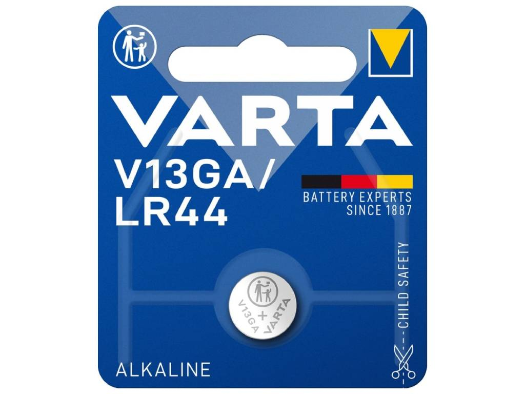 Alkalická gombíková batéria Varta LR44 (V13GA, A76, AG13)