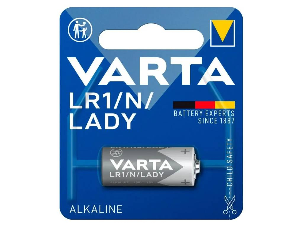 Alkalická batéria Varta LR1 N (Lady, V4001)