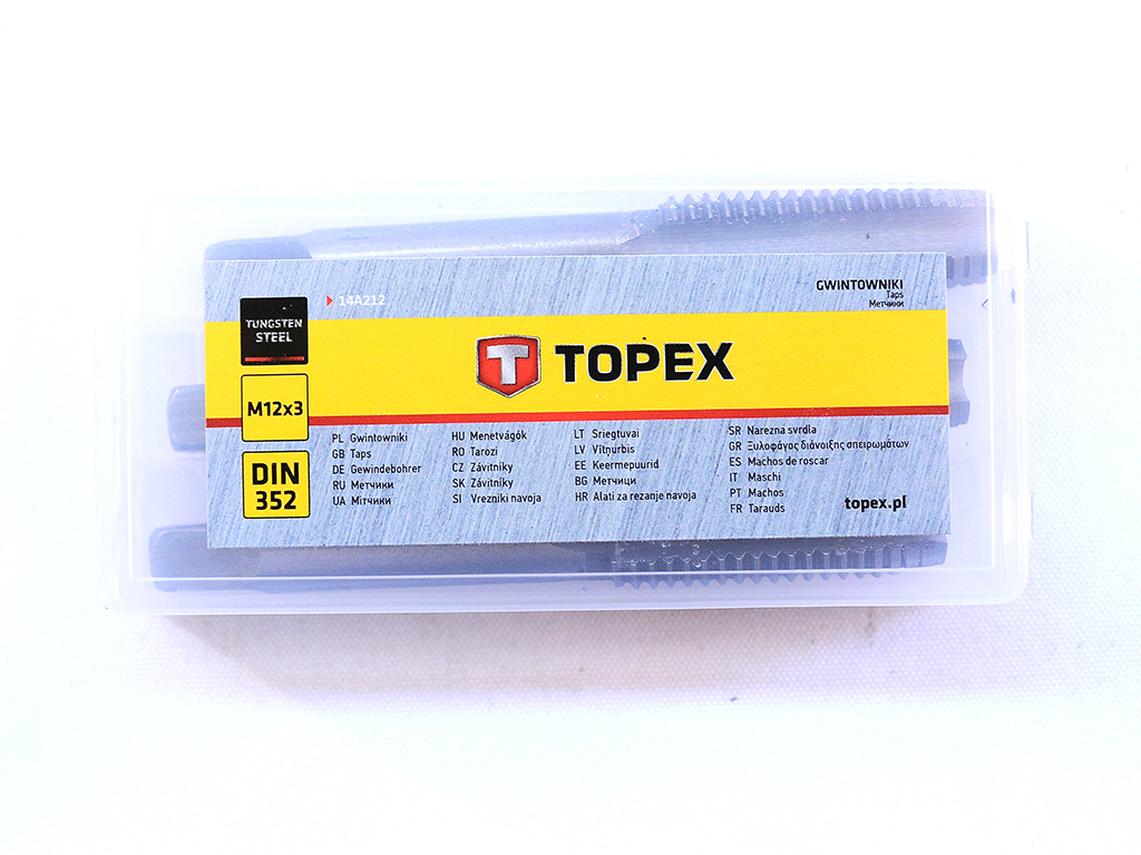 Závitníky - sada 3 ks, Topex