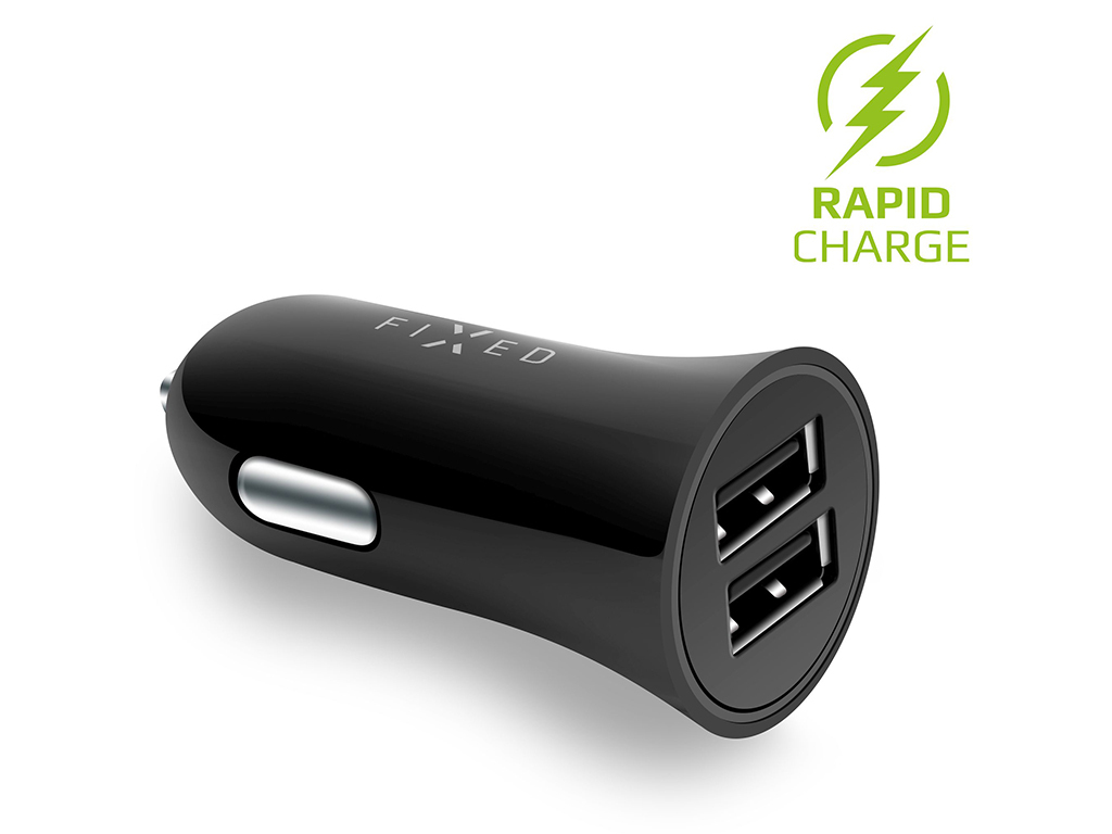 Autonabíjačka FIXED s 2x USB výstupom, 24 W (2 x 2,4 A)