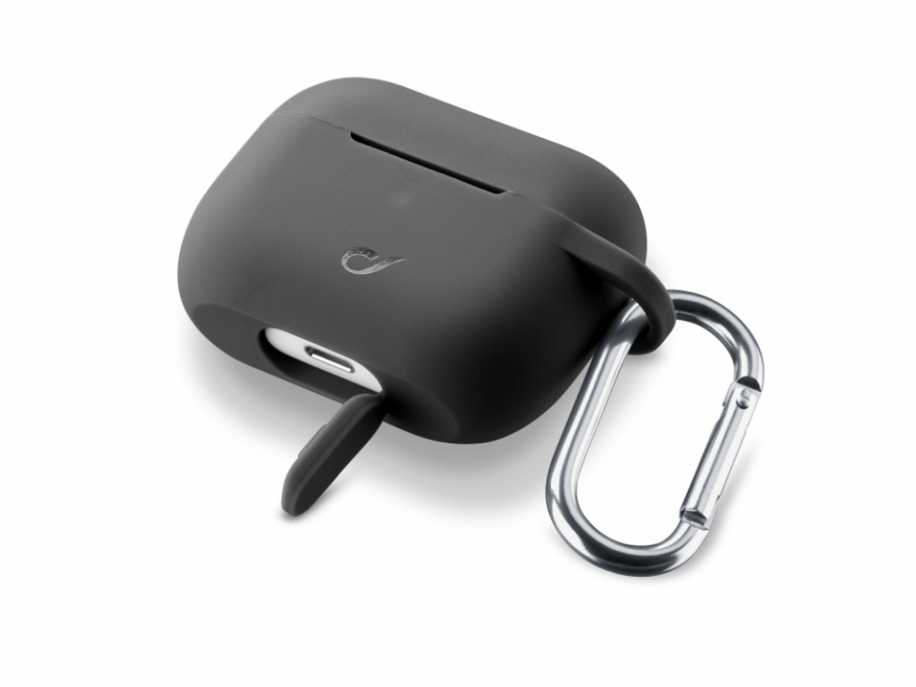 Ochranný kryt s karabínou Cellularline Bounce pre Apple AirPods