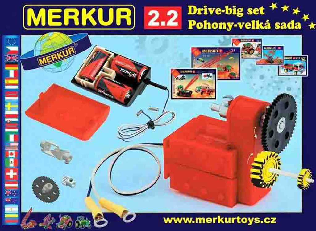 Merkur stavebnica - 2.2 pohony a prevody