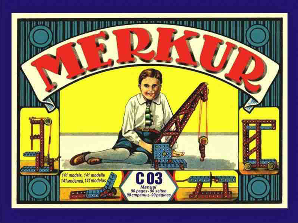 Merkur stavebnica Classic C03, 163 dielov, 141 modelov