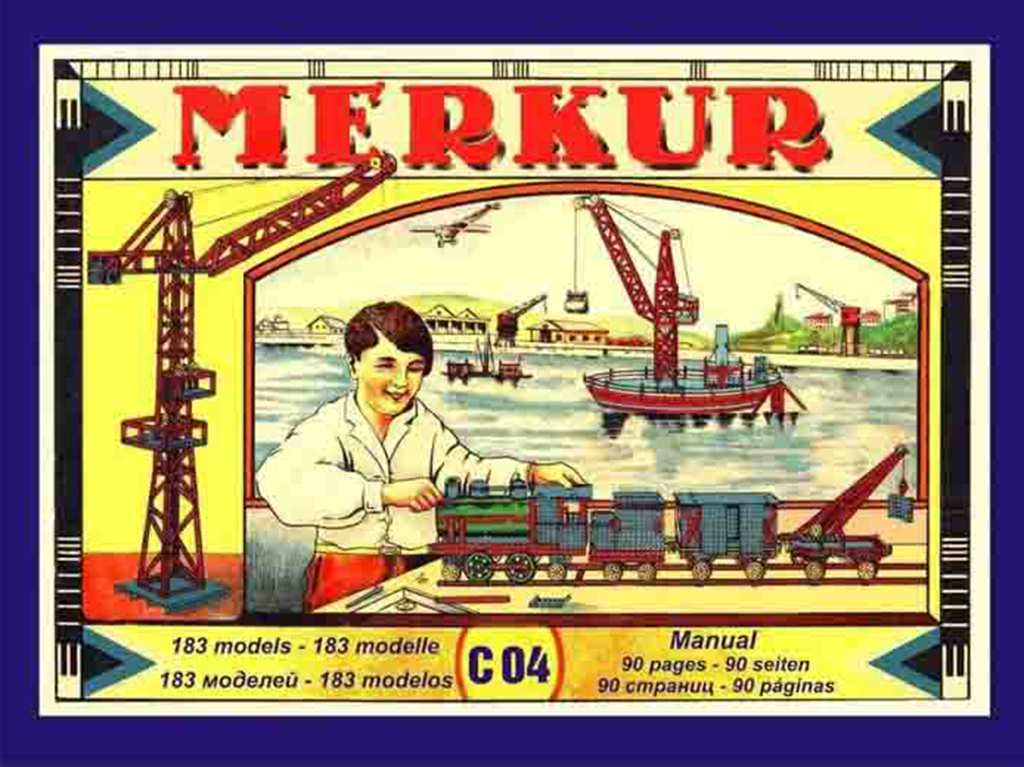 Merkur stavebnica Classic C04, 213 dielov, 183 modelov