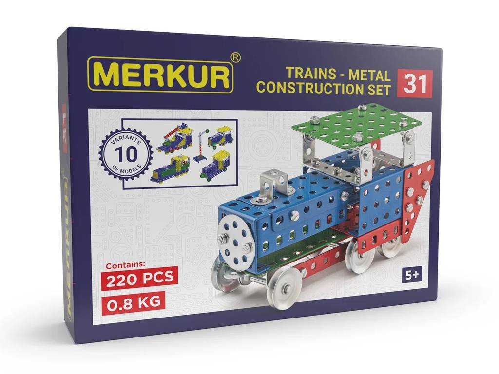 Merkur 031 Železničné modely, 220 dielov, 10 modelov