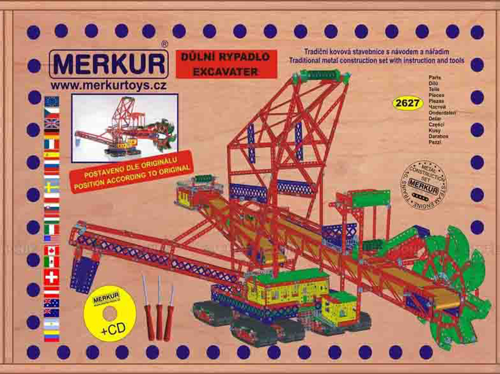 Merkur Maxi - Rýpadlo, 2627 dielov