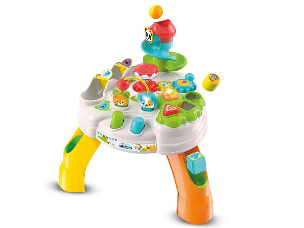 Clemmy baby - Veselý hrací stolík s kockami a zvieratkami