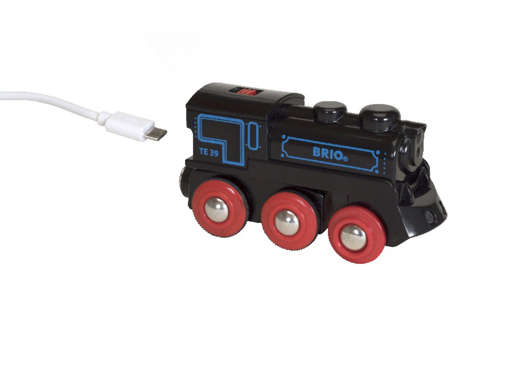 El. lokomotíva nabíjateľná cez mini USB kábel
