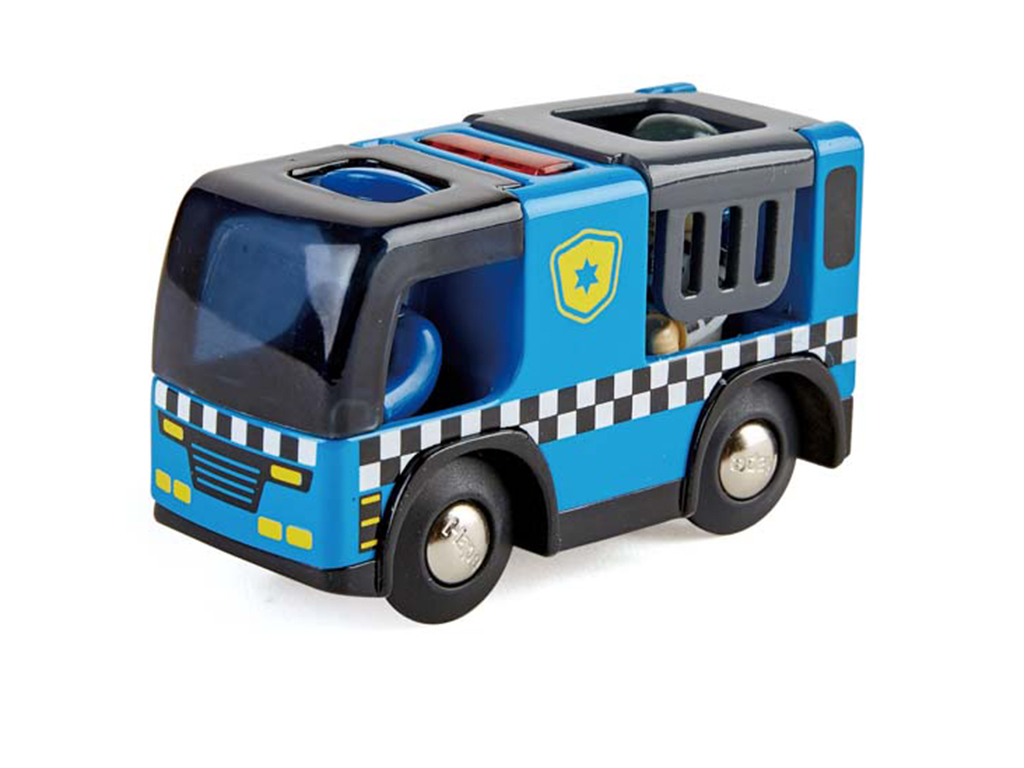 Policajné auto s húkačkou