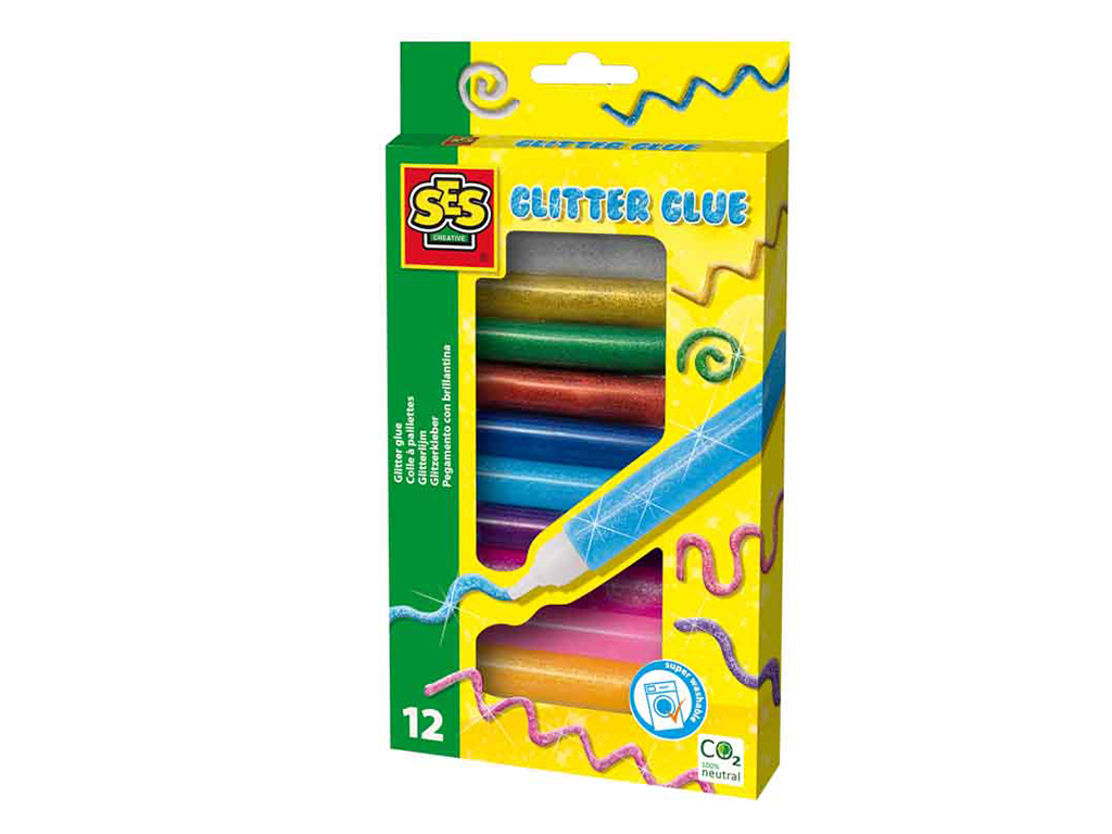 Trblietavé kresliace lepidlo, 12 farieb