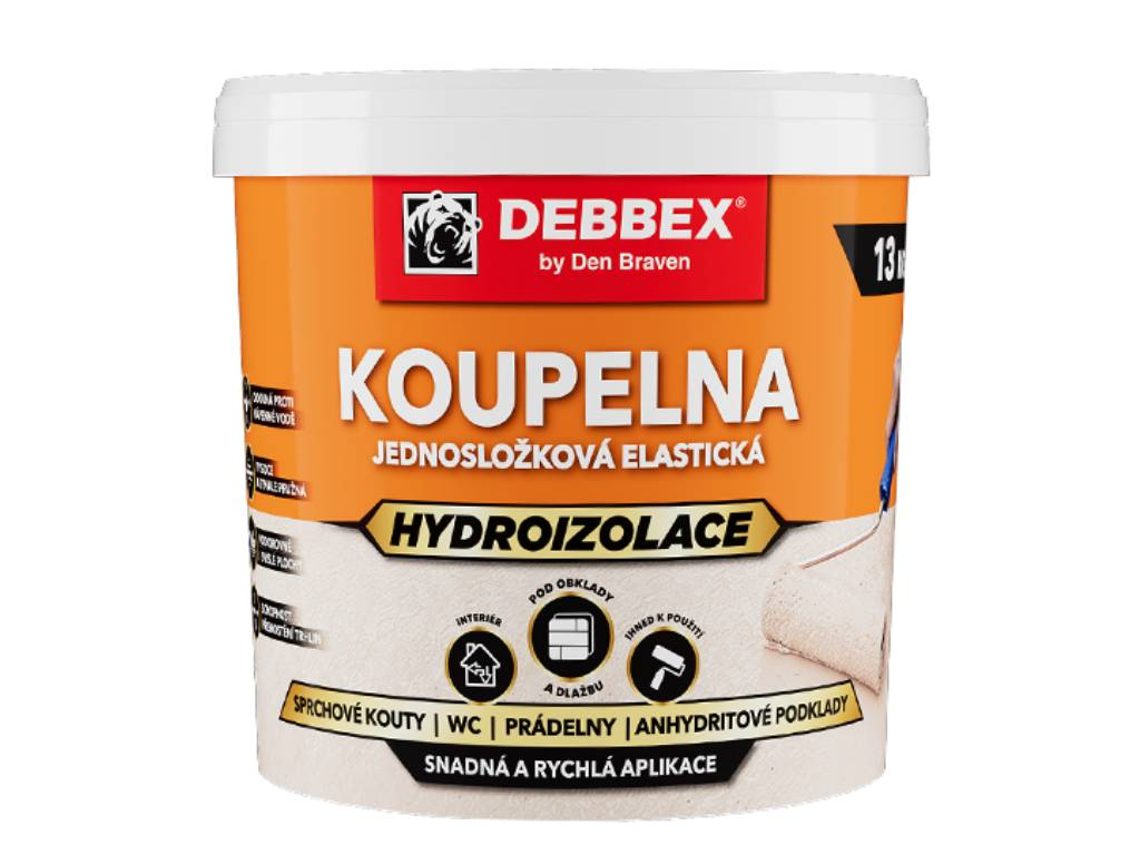 Hydroizolácia jednozložková KÚPEĽŇA, Den Braven