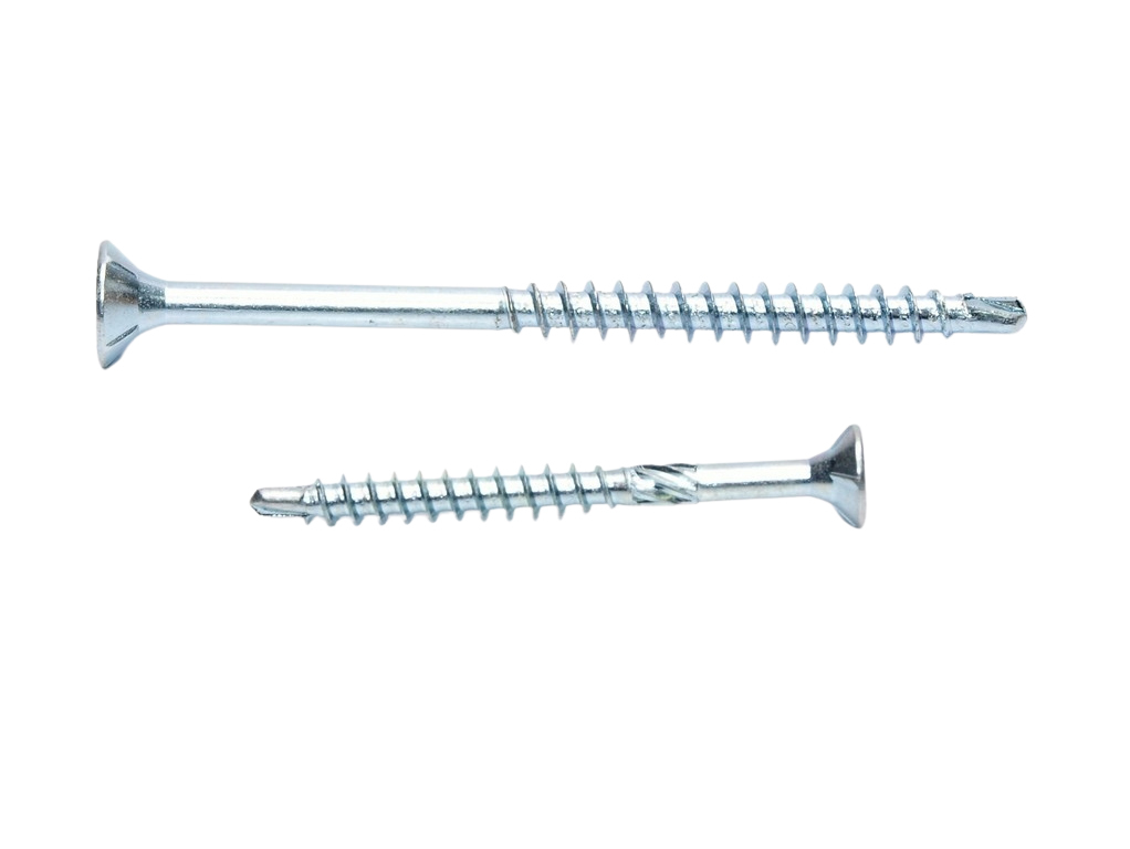 Skrutka do dreva so zapustenou hlavou TORX s vrtáčikom na špičke, pozinkovaná