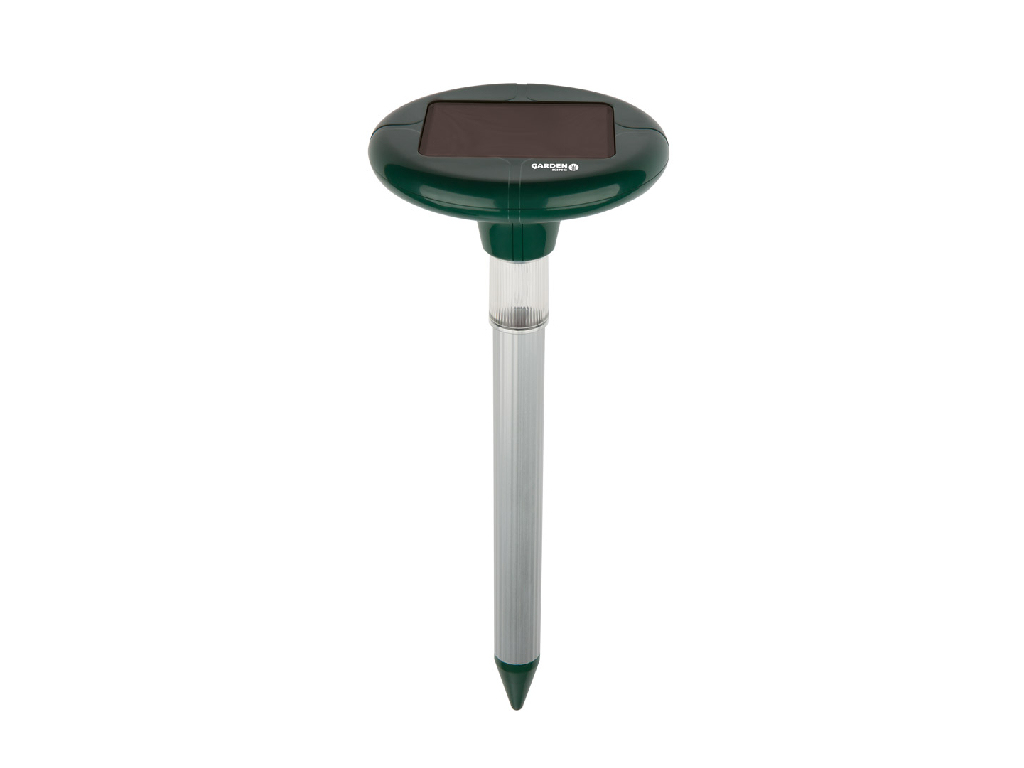 Odpudzovač krtov solárny s LED lampou, Garden King