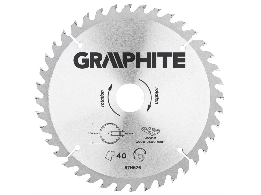 Kotúč pílový s SK plátkami, Graphite