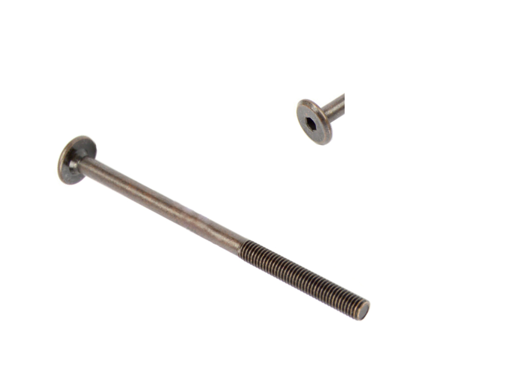 Skrutka nábytkárska typ BD, hlava 17 mm, bronz
