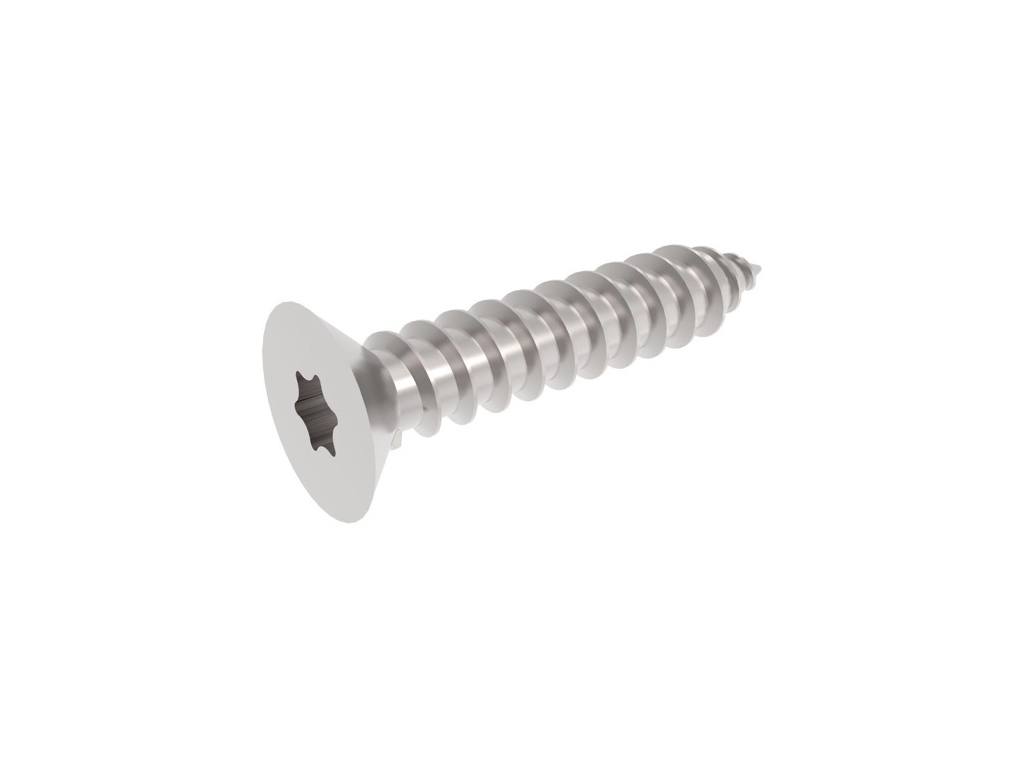 Skrutka do plechu so zapustenou hlavou a TORX drážkou, DIN 7982C, nerez A2