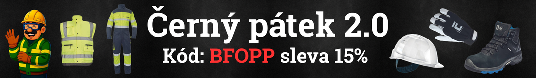 Černý pátek 2.0 - pracovní ochranné pomůcky banner