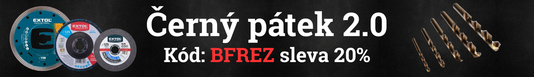 Černý pátek 2.0 - řezné a brusné nástroje banner