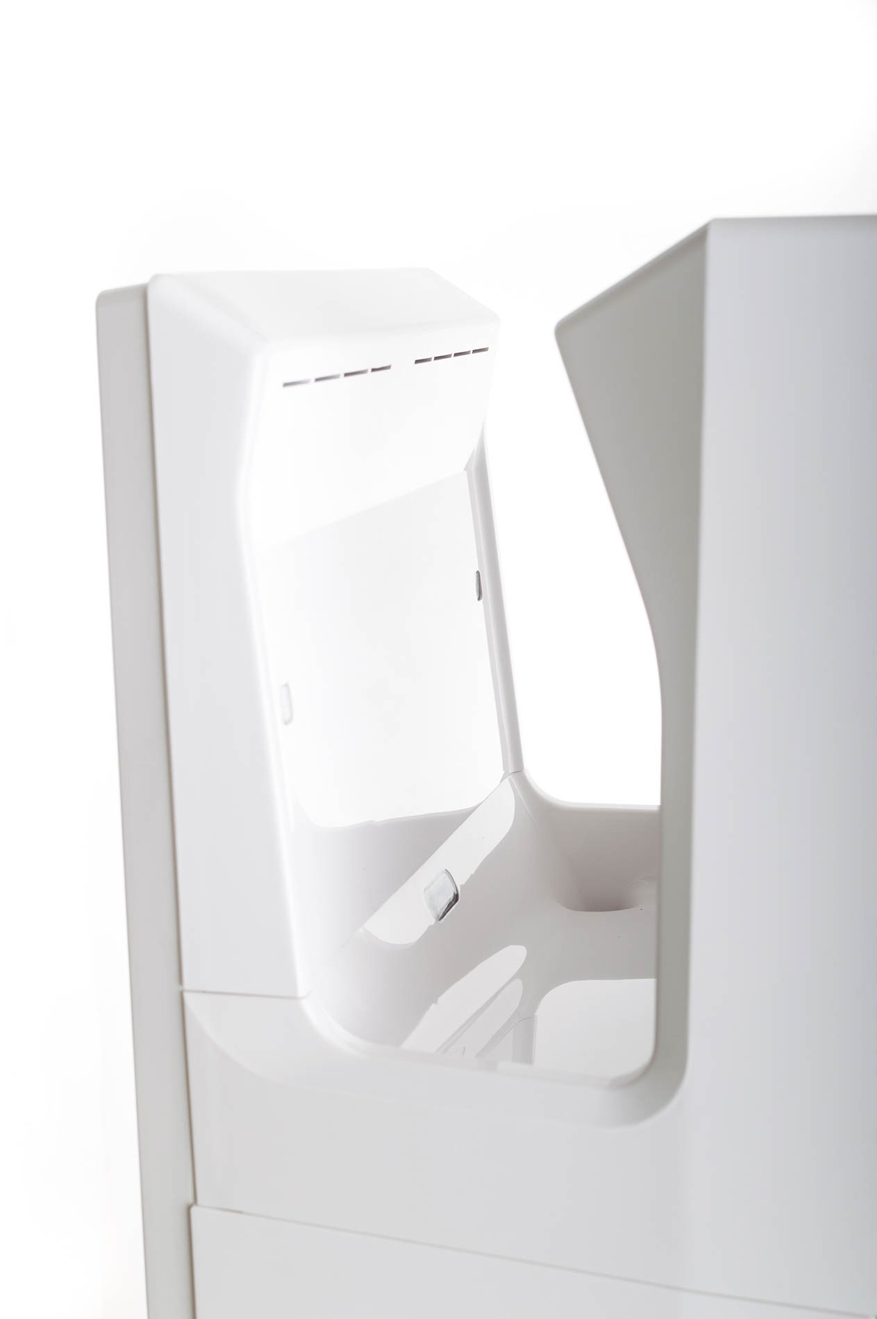 Osoušeč rukou G21 Razor White – detail sušicího prostoru