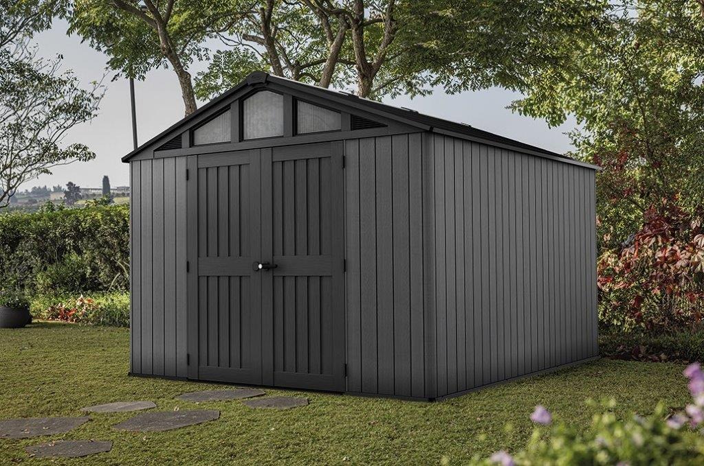 Zahradní domek Keter Stronghold 10 x 15 v šedém provedení