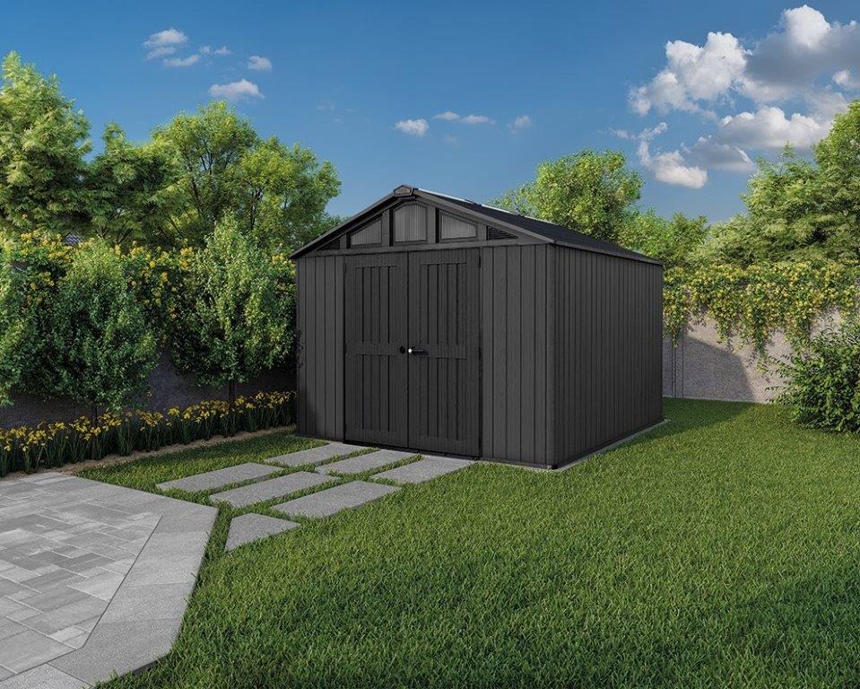 Zahradní domek Keter Stronghold 10 x 11,5 v šedém provedení