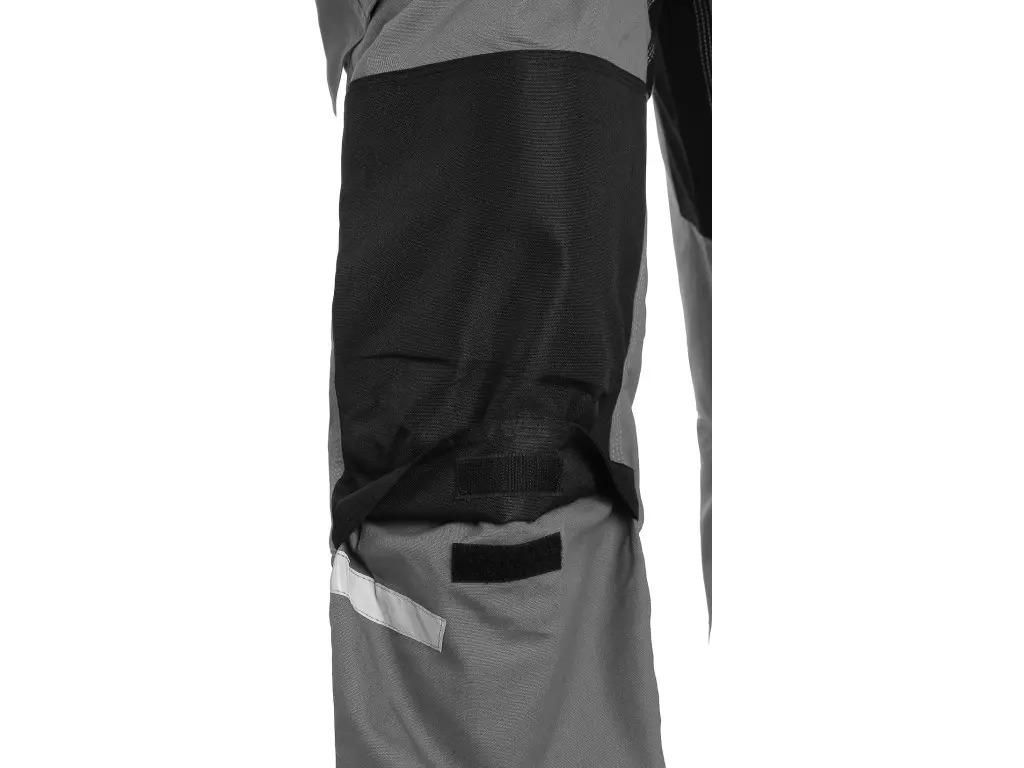 Detail zesílené kolenní části zimních pracovních kalhot CXS STRETCH