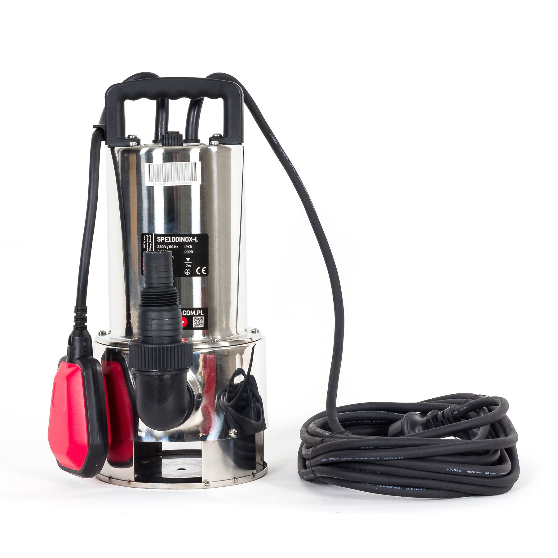 Nerezové ponorné kalové čerpadlo NAC SPE100INOX-L