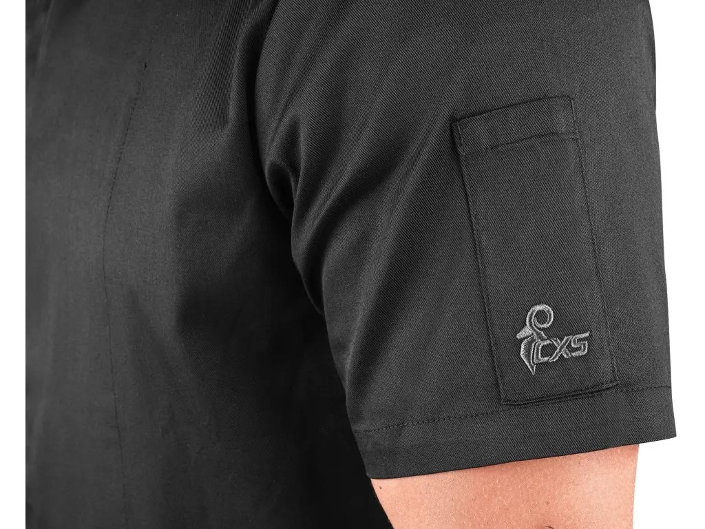 Pánský kuchařský rondon CXS CHEFLINE B-S – detail kapsičky na levém rukávu