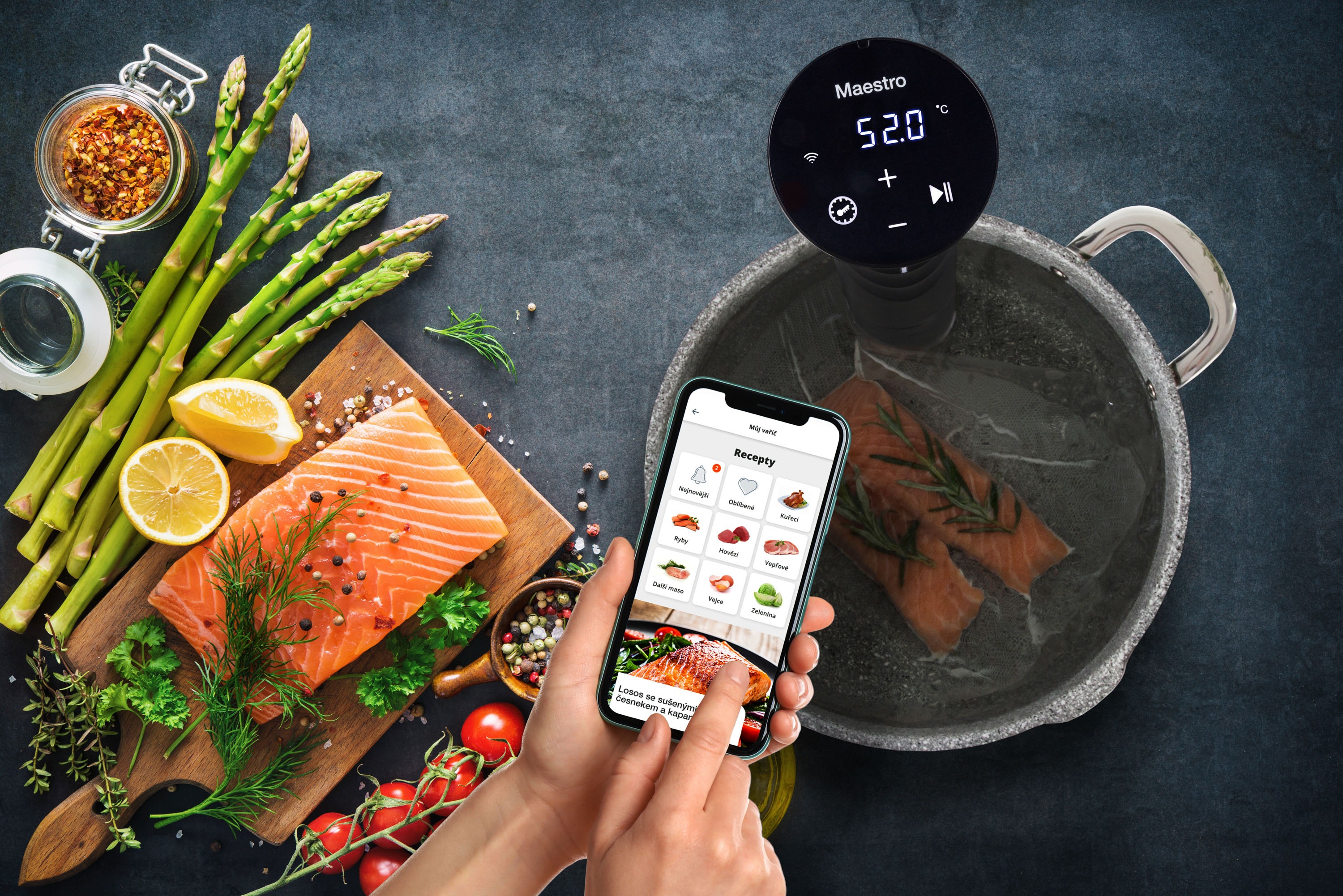 Ponorný sous-vide vařič G21 Maestro s WiFi
