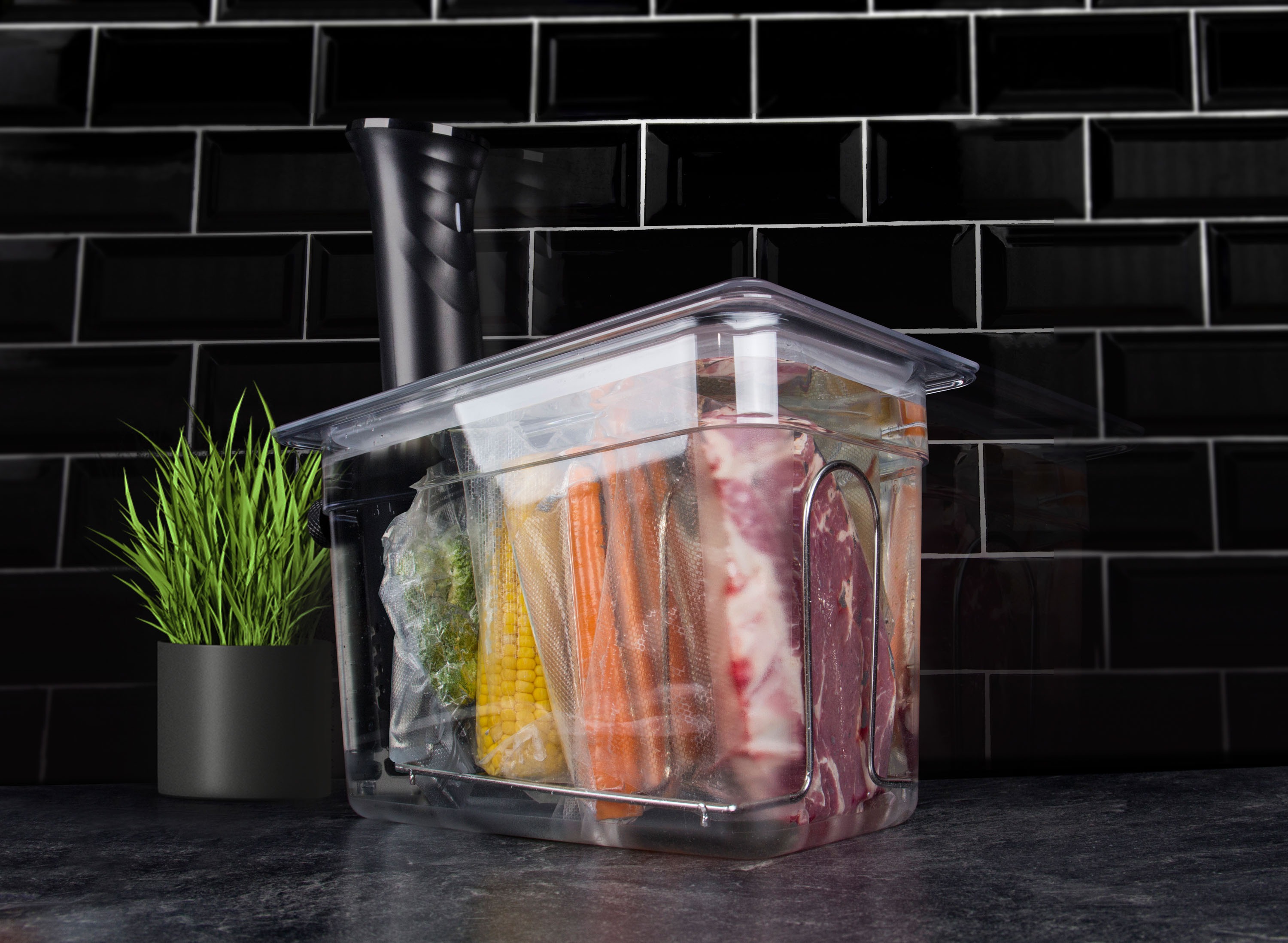 Sous-vide vařič G21 Maestro při použití