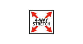 Logo 4-way stretch – čtyřsměrně pružný materiál