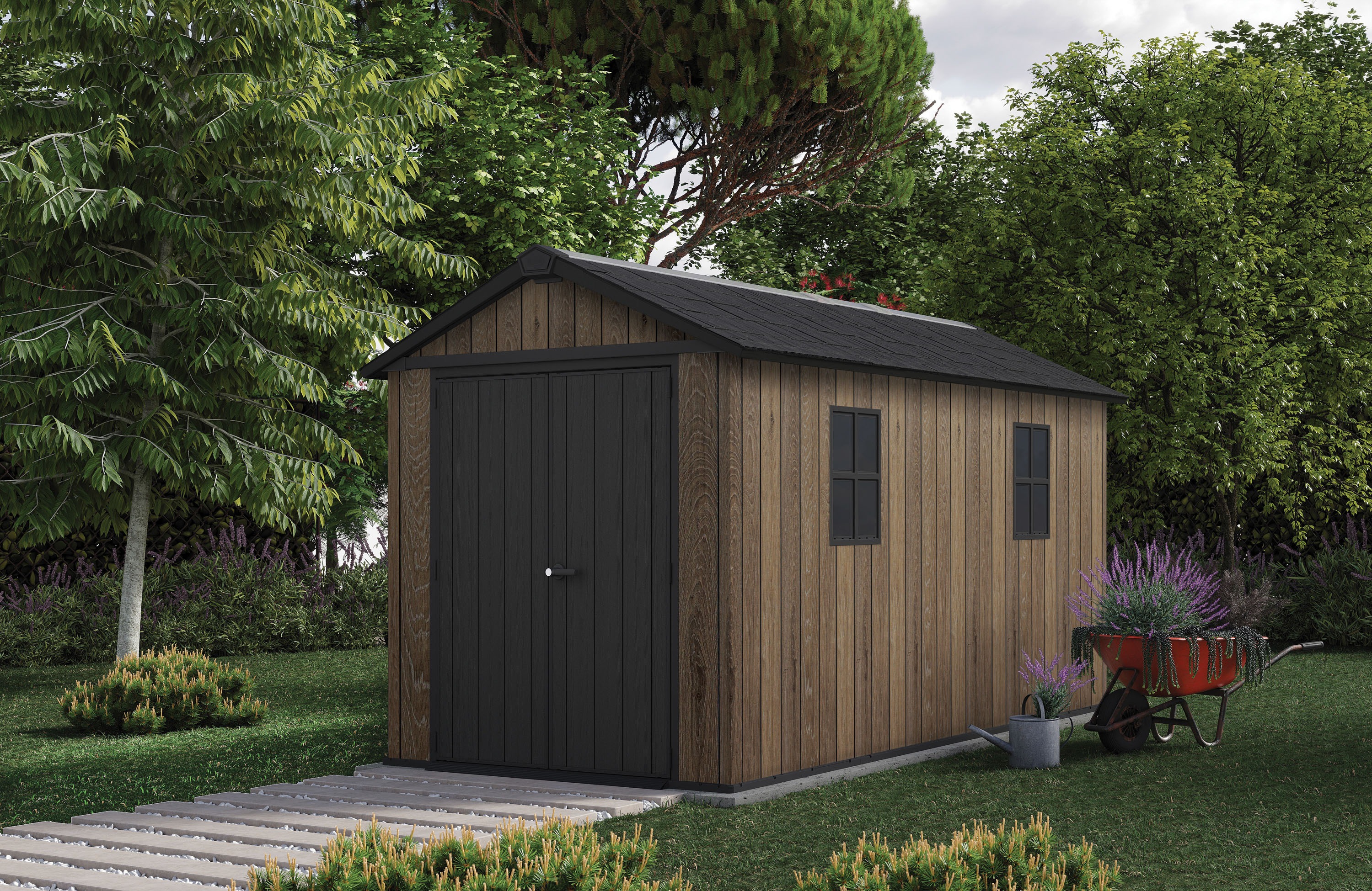 Zahradní domek Keter Apex 7,5 x 15 Ashwood