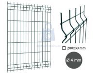 Dílec plotový MERKUR, 3D, drát 4 mm, antracit