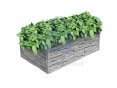 Panel betonový kámen pro vyvýšené záhony, šedý