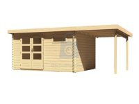 Domek zahradní s přístavkem, dřevěný, KARIBU BASTRUP 8
