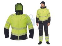 Bunda pracovní softshellová KNOXFIELD PROFI HV, CERVA