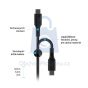 Nabíjecí a datový Liquid silicone kabel FIXED s konektory USB-C/USB-C, 60W