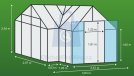 Skleník polykarbonátový SIRIUS, LanitPlast