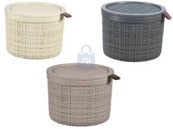 Kulatý úložný box Jute, 2 l, Curver