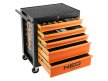 Vozík montážní 5 zásuvek + vybavení 117 ks, NEO tools
