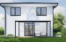 Pergola hliníková, mléčné bezpečnostní sklo 8 mm, CRSklo