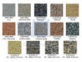 Mramorový koberec - barevné varianty