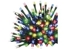 Řetěz vánoční LED, venkovní i vnitřní, multicolor, programy, časovač, EMOS