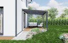 Pergola hliníková, mléčné bezpečnostní sklo 8 mm, CRSklo