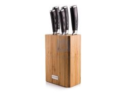 Sada nožů Gourmet Stone v bambusovém bloku, G21