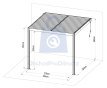 TN-Pergola bioklimatická hliníková G21 Trenton Premium